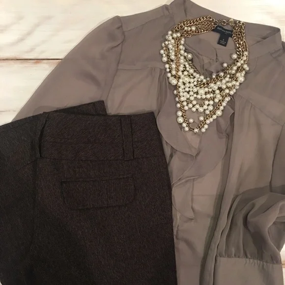 Brown Stoosh Dress Pants - Picture 1 of 5